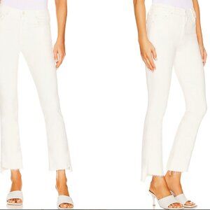 Mother The Insider Crop Step Fray Cream Puff